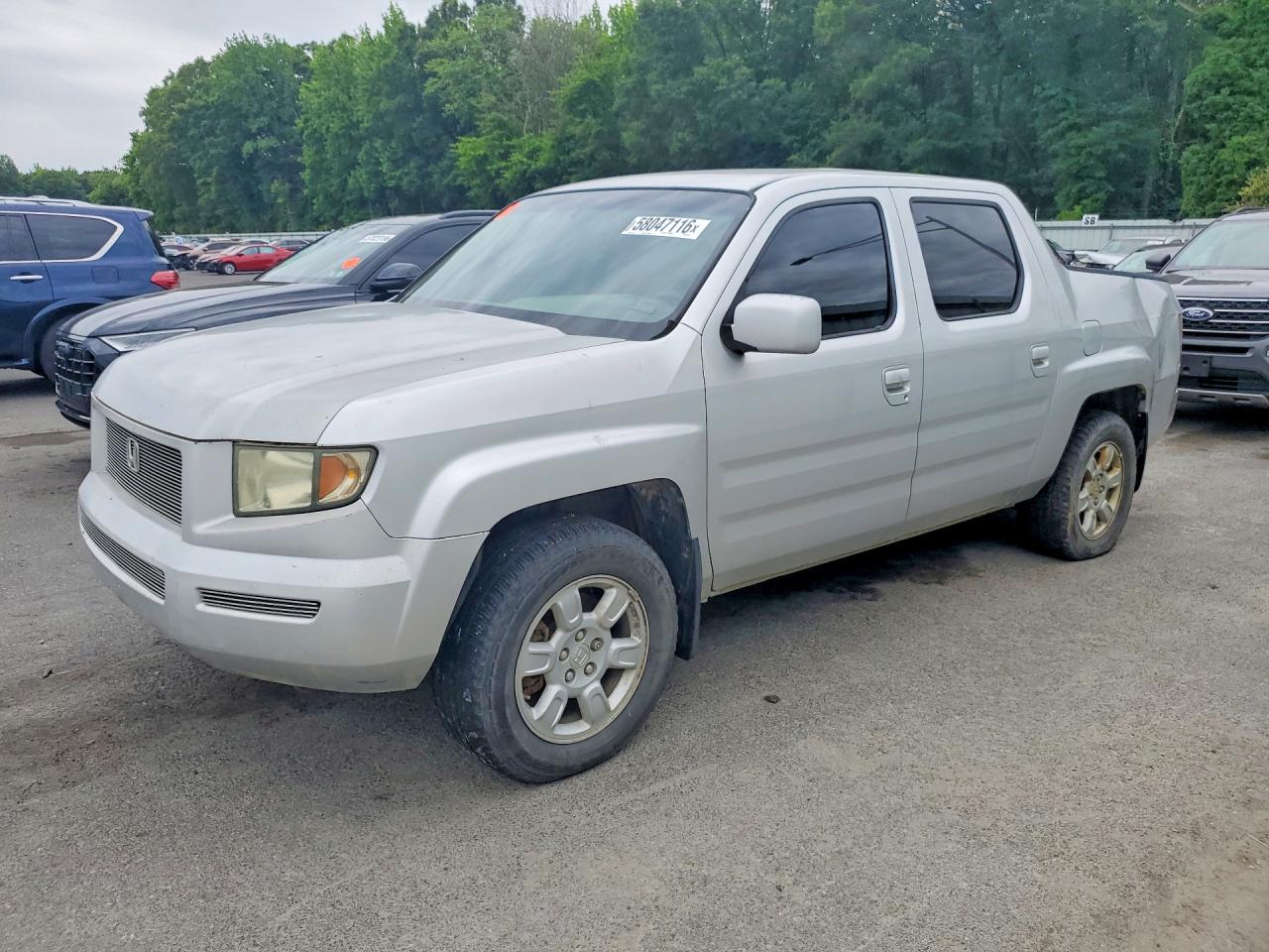 2006 Honda Ridgeline Rtl Silver vin: 2HJYK16506H533147
