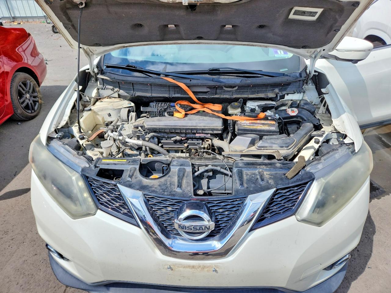 2015 Nissan Rogue Sl White vin: 5N1AT2MVXFC819341