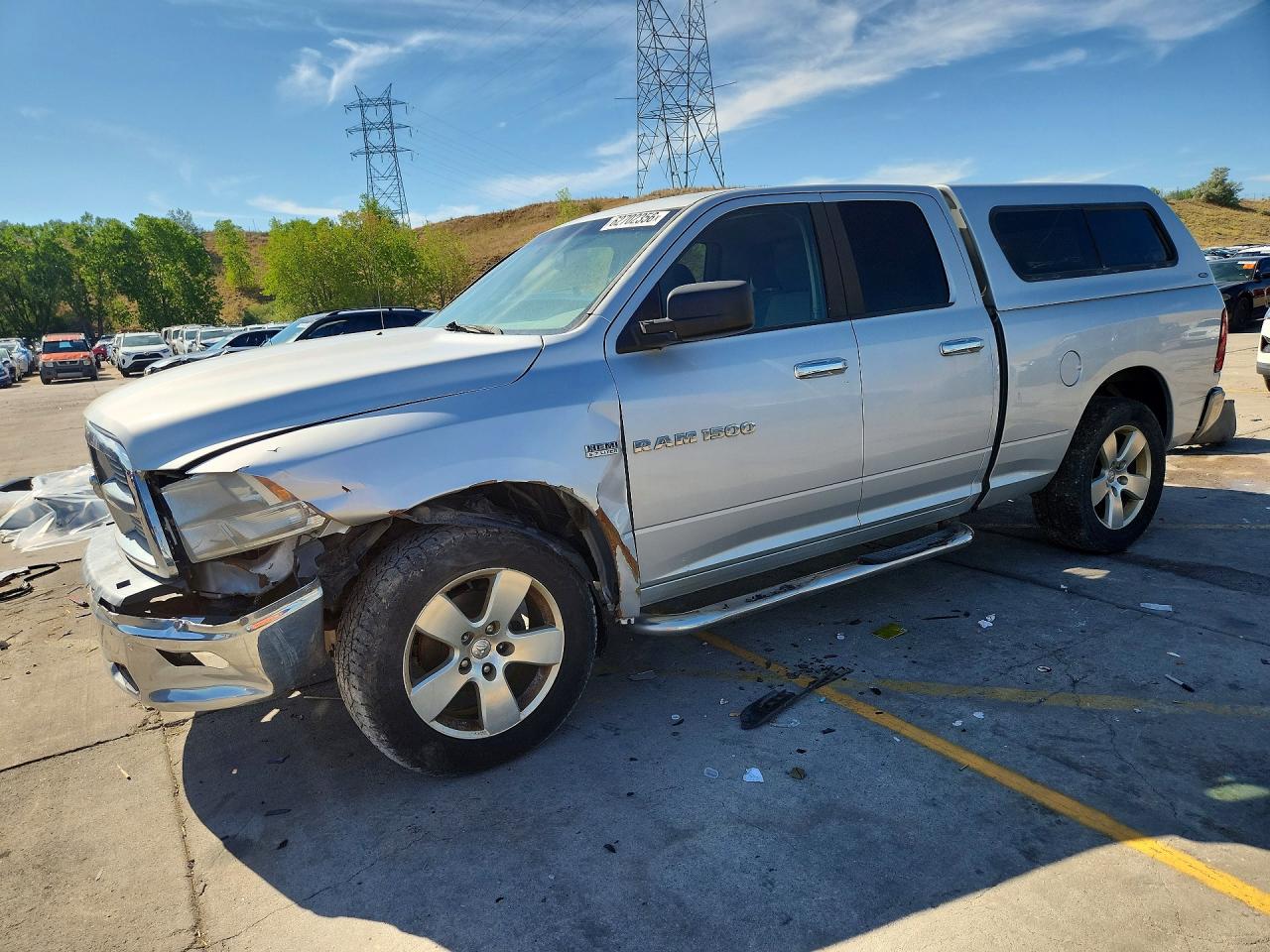2012 Dodge Ram 1500 Slt Silver vin: 1C6RD7GTXCS153909