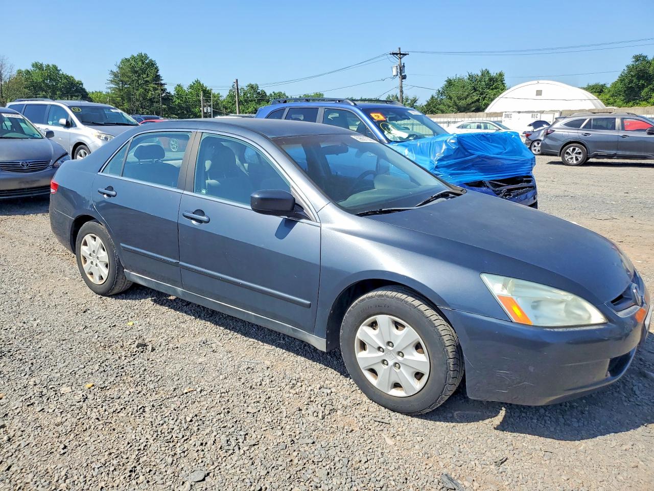 2003 Honda Accord Lx Gray vin: 1HGCM56313A026395