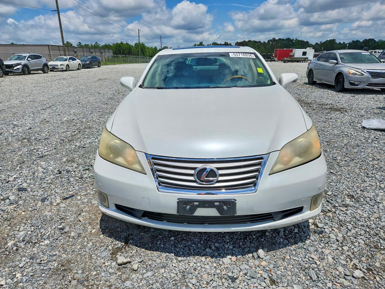 2010 Lexus Es 350 White vin: JTHBK1EG2A2356081