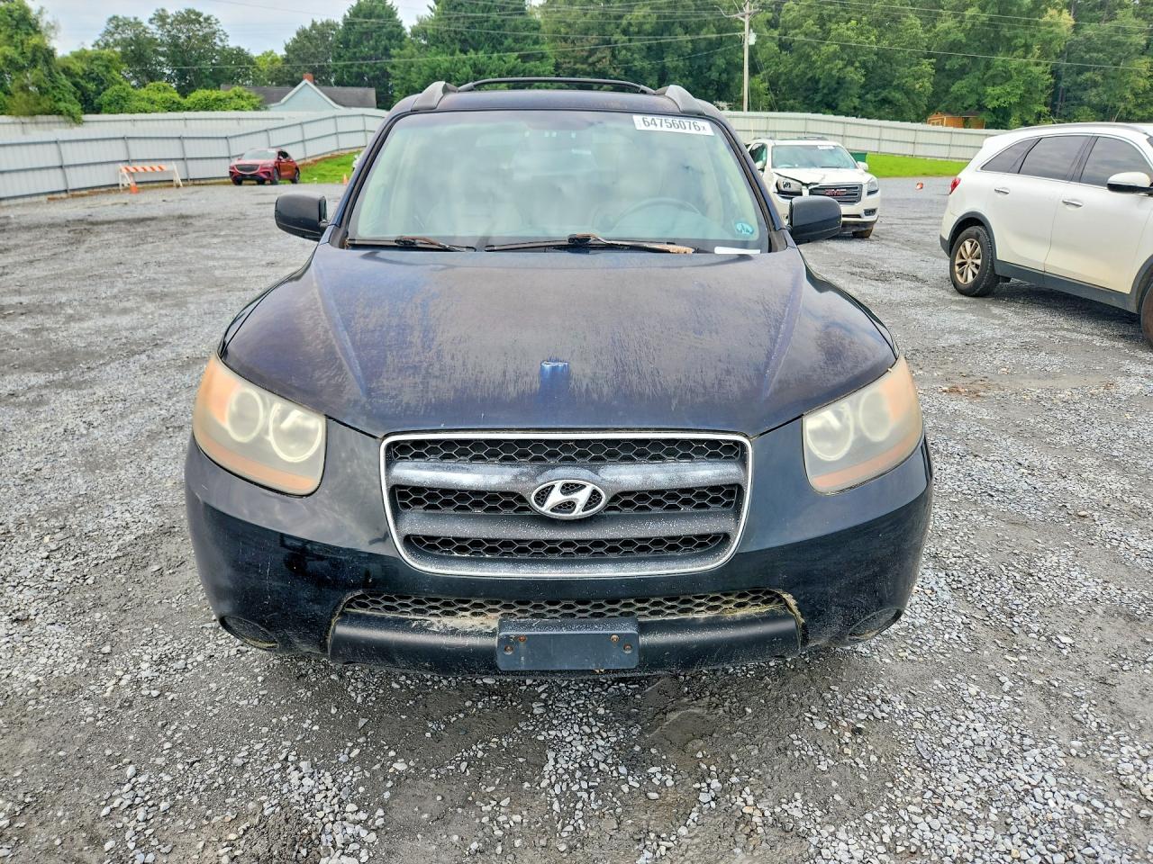 2007 Hyundai Santa Fe Gls Black vin: KM8SG13D67U096482
