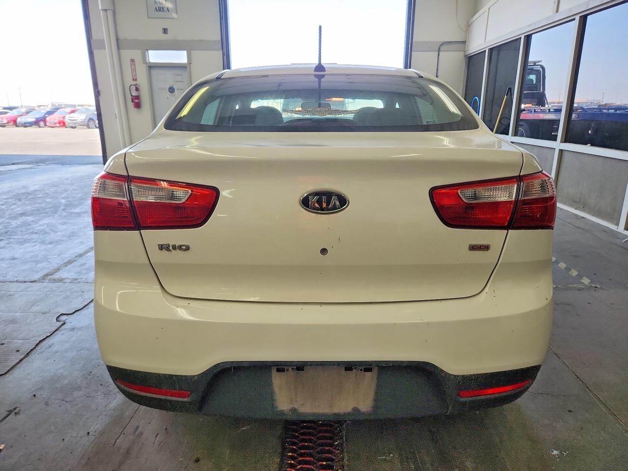 2012 Kia Rio Lx White vin: KNADM4A30C6033584