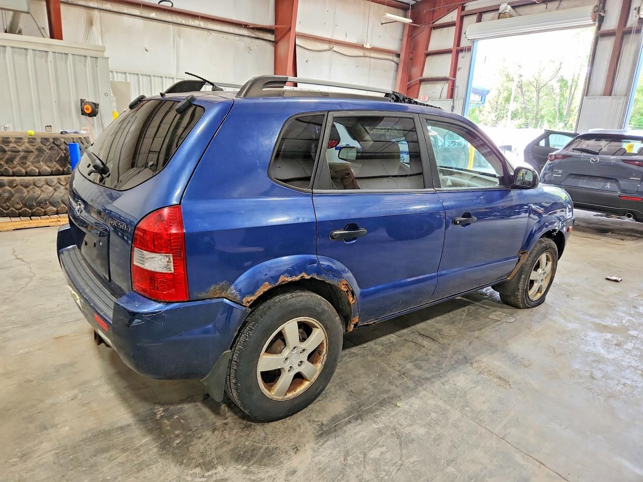 2007 Hyundai Tucson Gls Blue vin: KM8JM12B97U555041