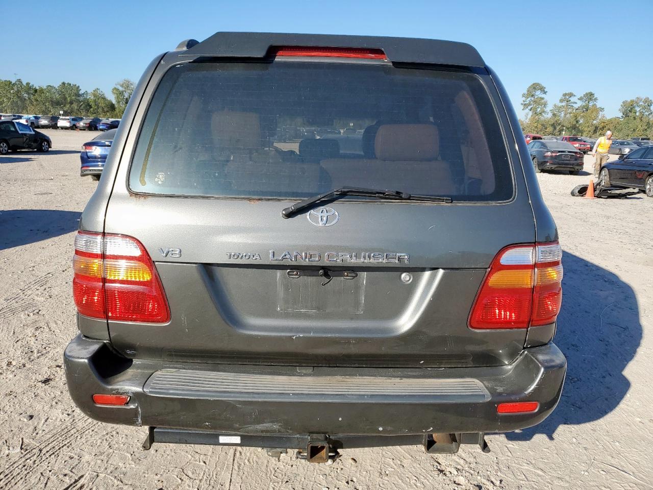 1999 Toyota Land Cruiser Gray vin: JT3HT05J8X0041664