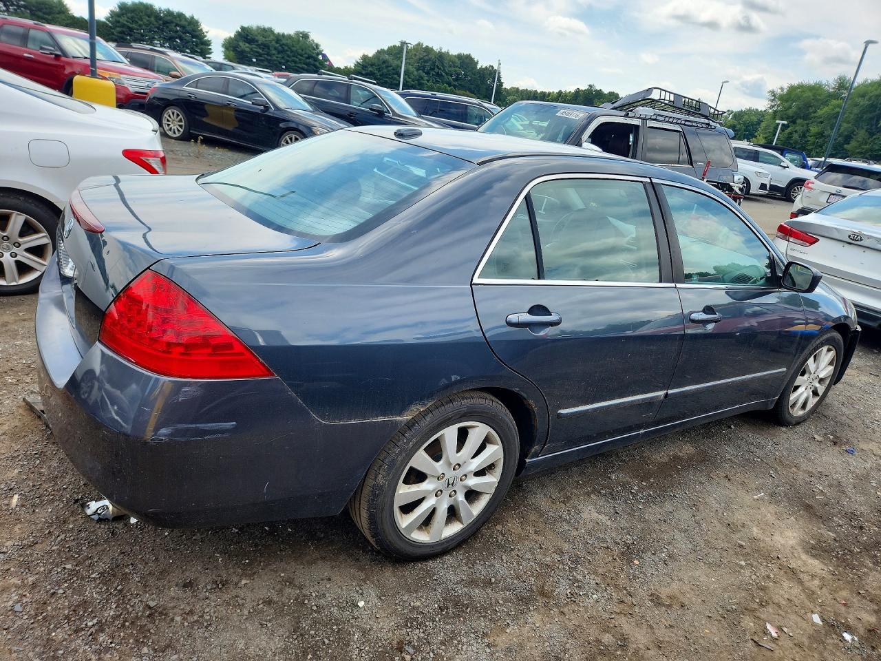 2007 Honda Accord Ex Gray vin: 1HGCM66567A071555