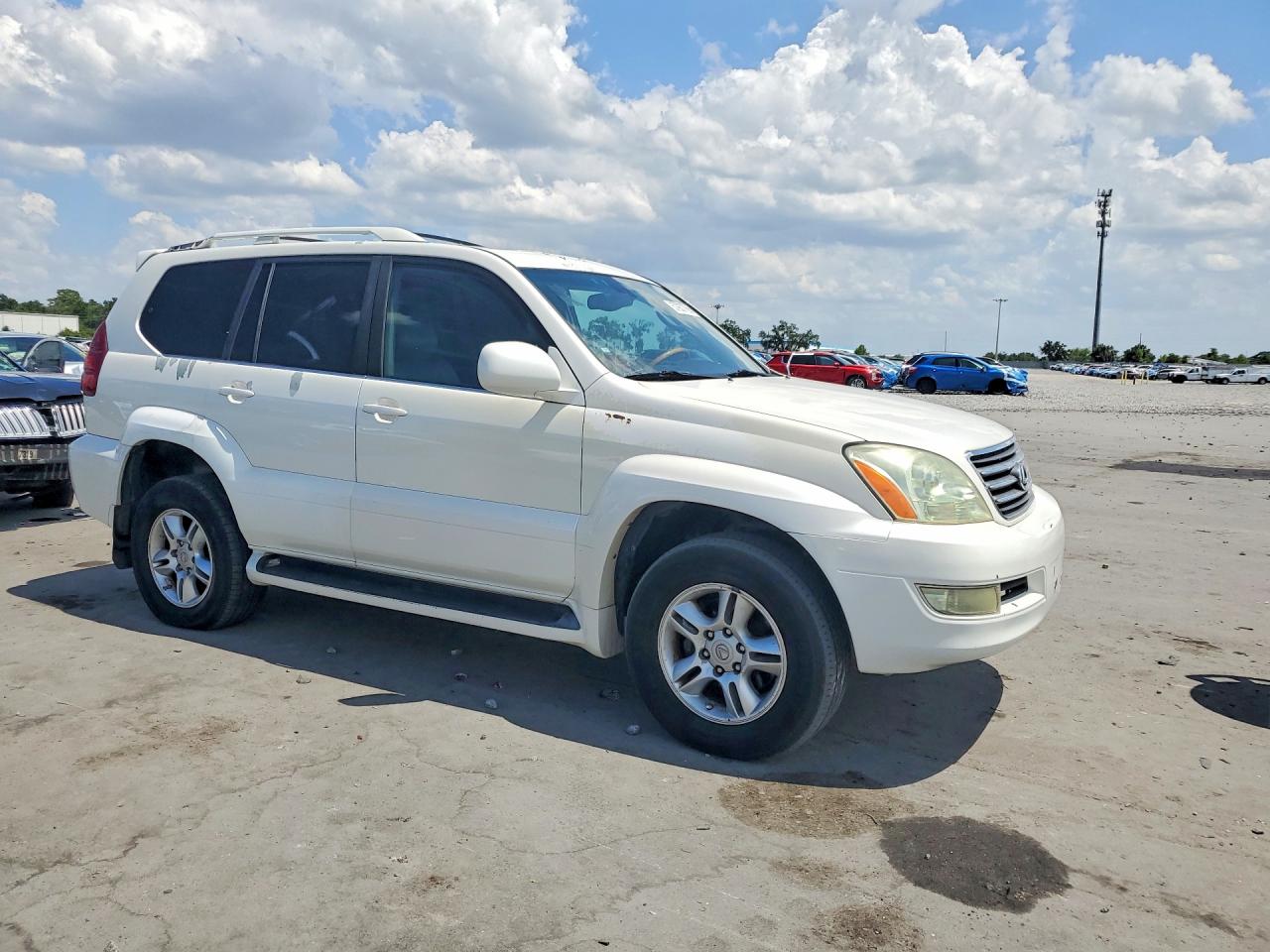 2005 Lexus Gx 470 White vin: JTJBT20X250072878