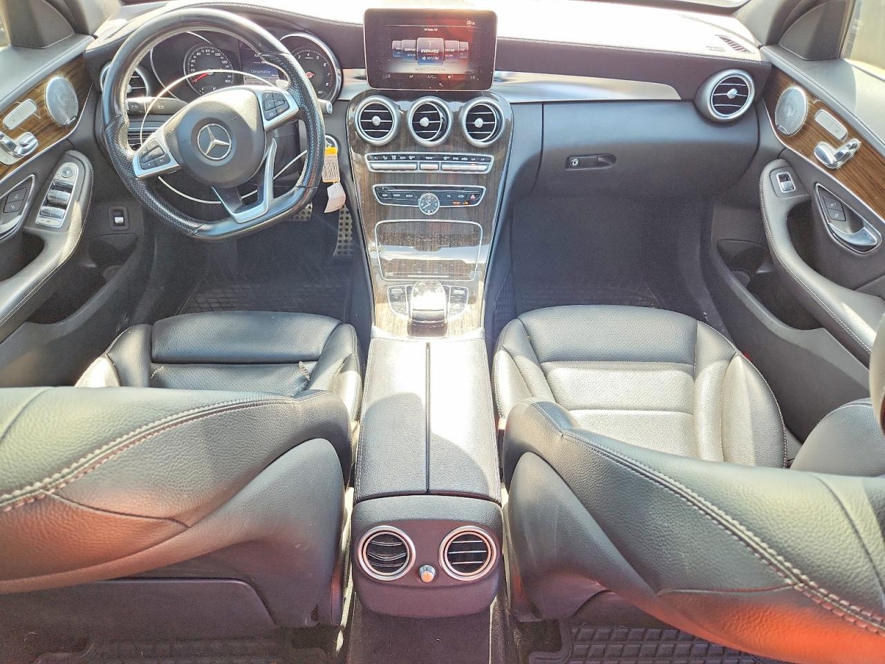 2015 Mercedes-benz C 400 4matic Синий vin: 55SWF6GB9FU009291
