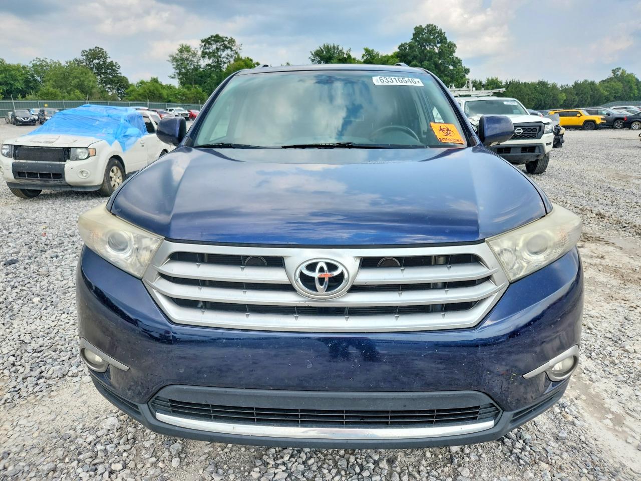 2013 Toyota Highlander Limited Blue vin: 5TDDK3EHXDS229171