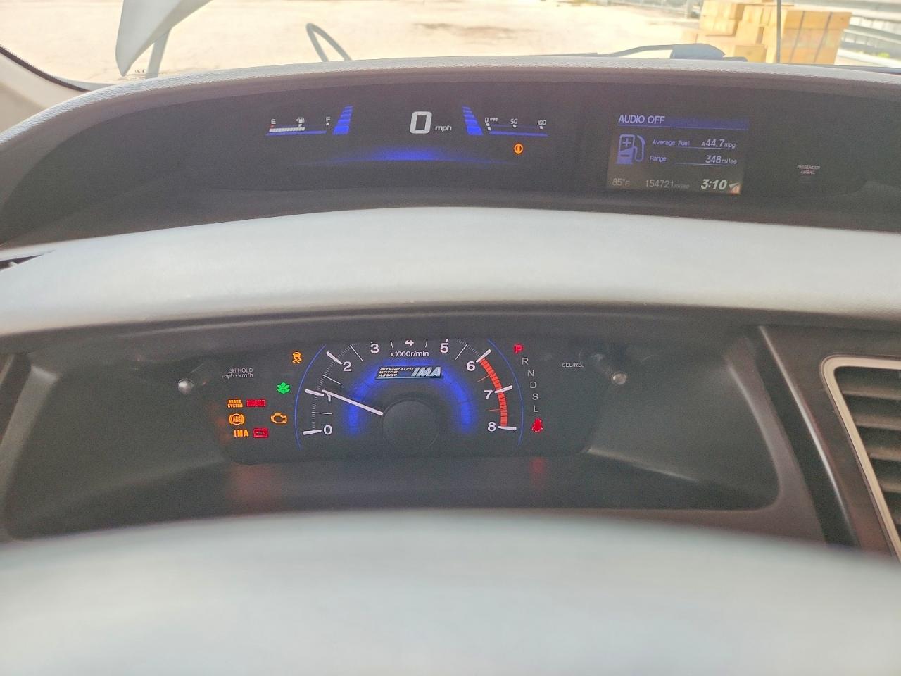 2013 Honda Civic Hybrid Silver vin: 19XFB4F25DE003154