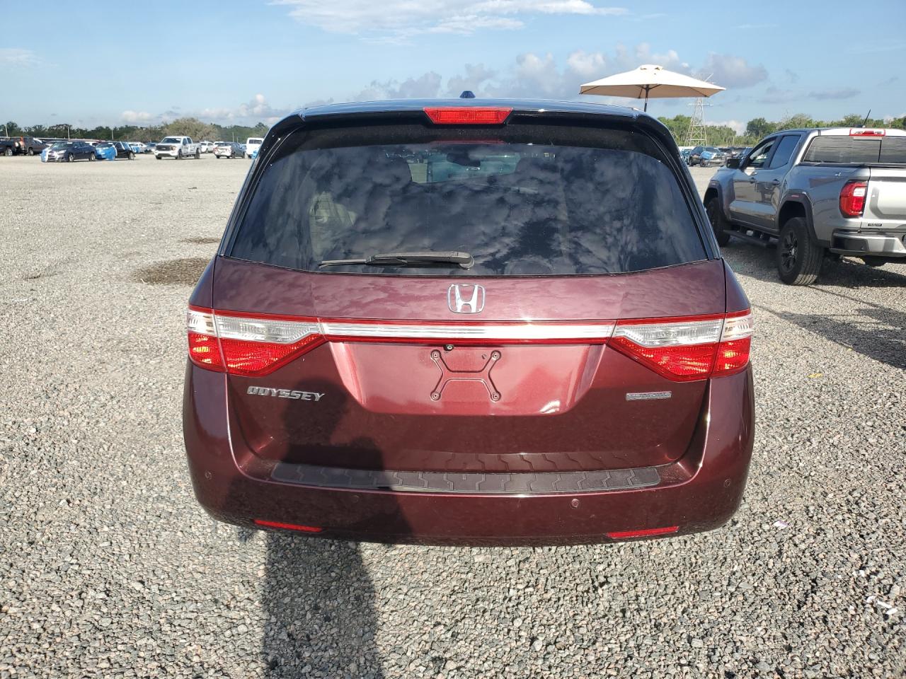 2012 Hond Odyssey Touring/touring Elite Burgundy vin: 5FNRL5H99CB028447