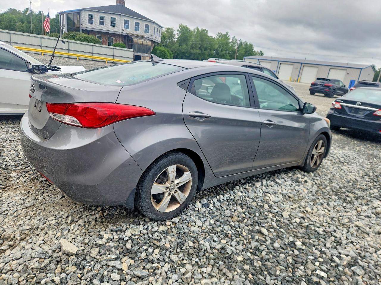 2013 Hyundai Elantra Gls Gray vin: 5NPDH4AE8DH378135
