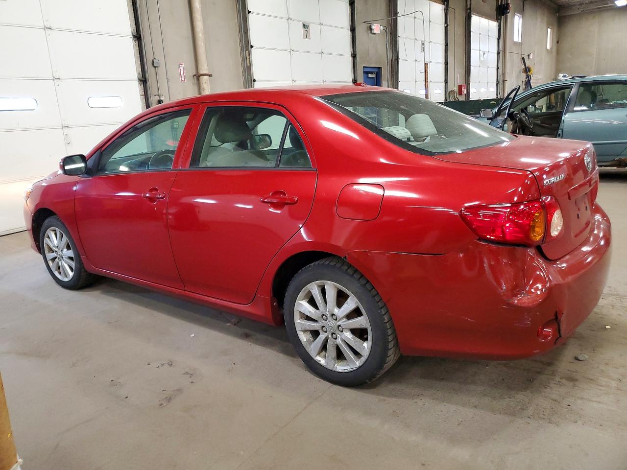 2009 Toyota Corolla Le Red vin: 2T1BU40E99C043237