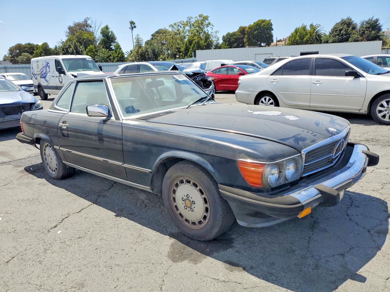 1989 Mercedes-benz 560 Sl Black vin: WDBBA48D9KA094430
