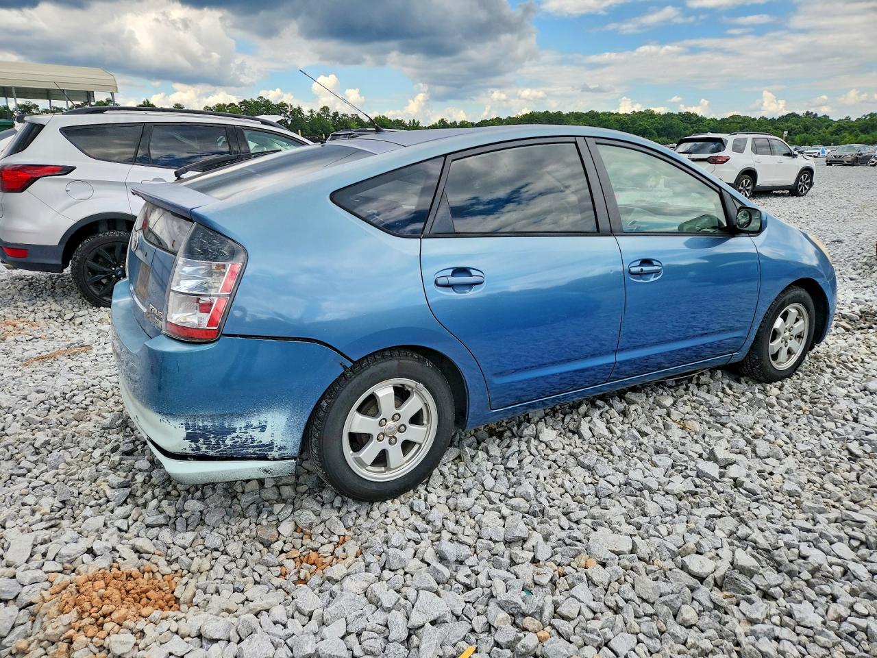 2005 Toyota Prius Base Blue vin: JTDKB20U053045723
