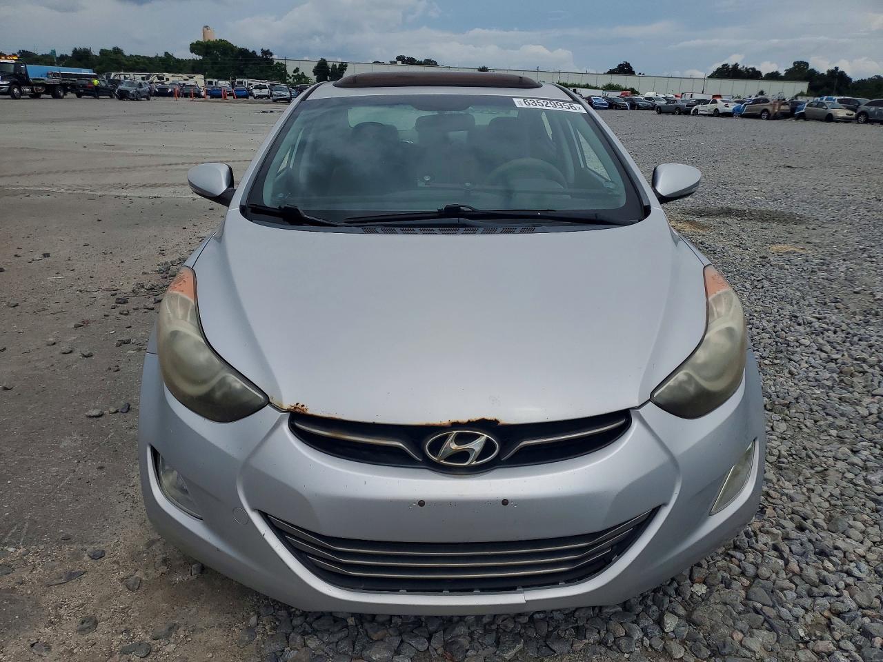 2013 Hyundai Elantra Limited Silver vin: KMHDH4AE6DU689502