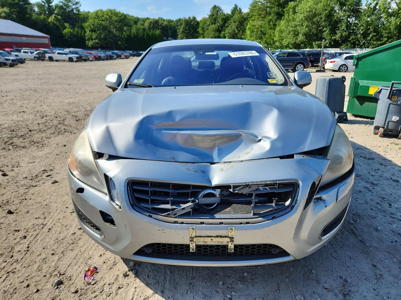 2013 Volvo S60 T5 Silver vin: YV1612FH5D1215206