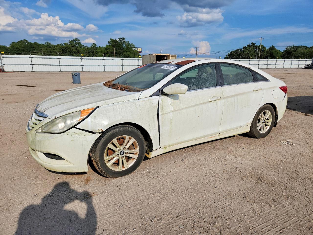 2012 Hyundai Sonata Gls White vin: 5NPEB4AC4CH364963
