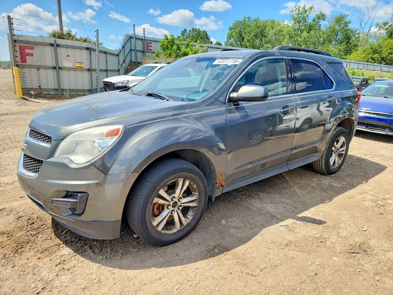 2013 Chevrolet Equinox Lt Gray vin: 2GNFLEEK6D6280553
