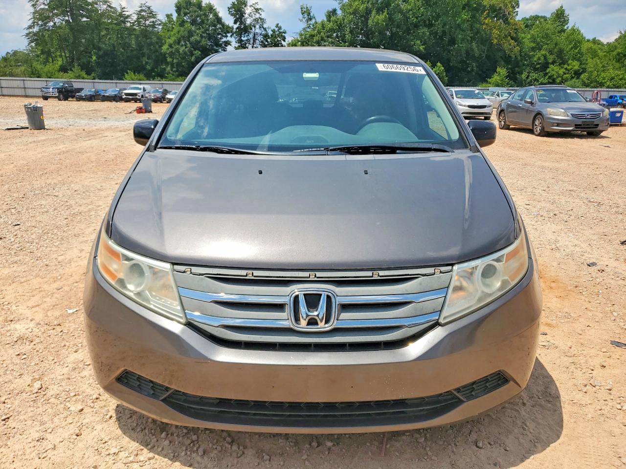 2013 Honda Odyssey Ex Gray vin: 5FNRL5H49DB072700