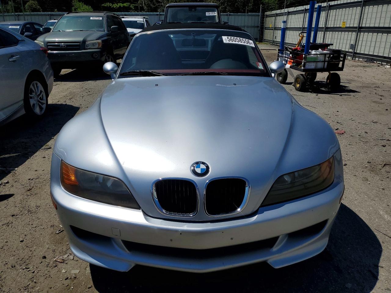 1998 Bmw M Roadster Silver vin: WBSCK9336WLC85744