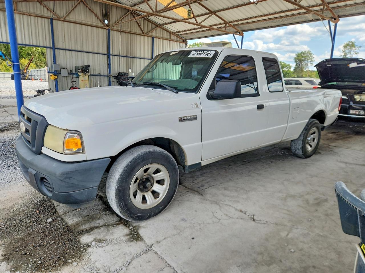 2009 Ford Ranger Super Cab White vin: 1FTYR14DX9PA64899