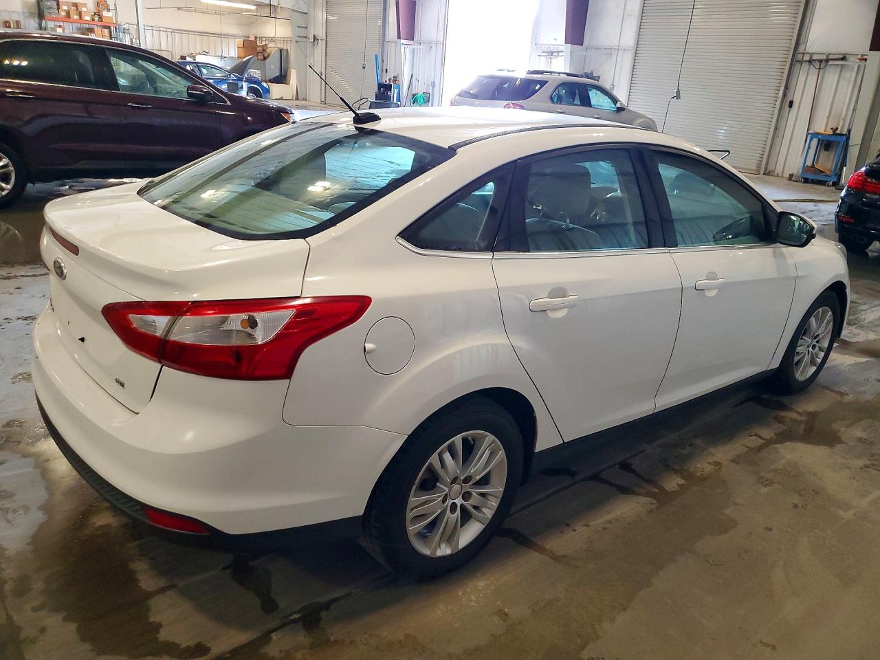 2012 Ford Focus Sel White vin: 1FAHP3H25CL115031