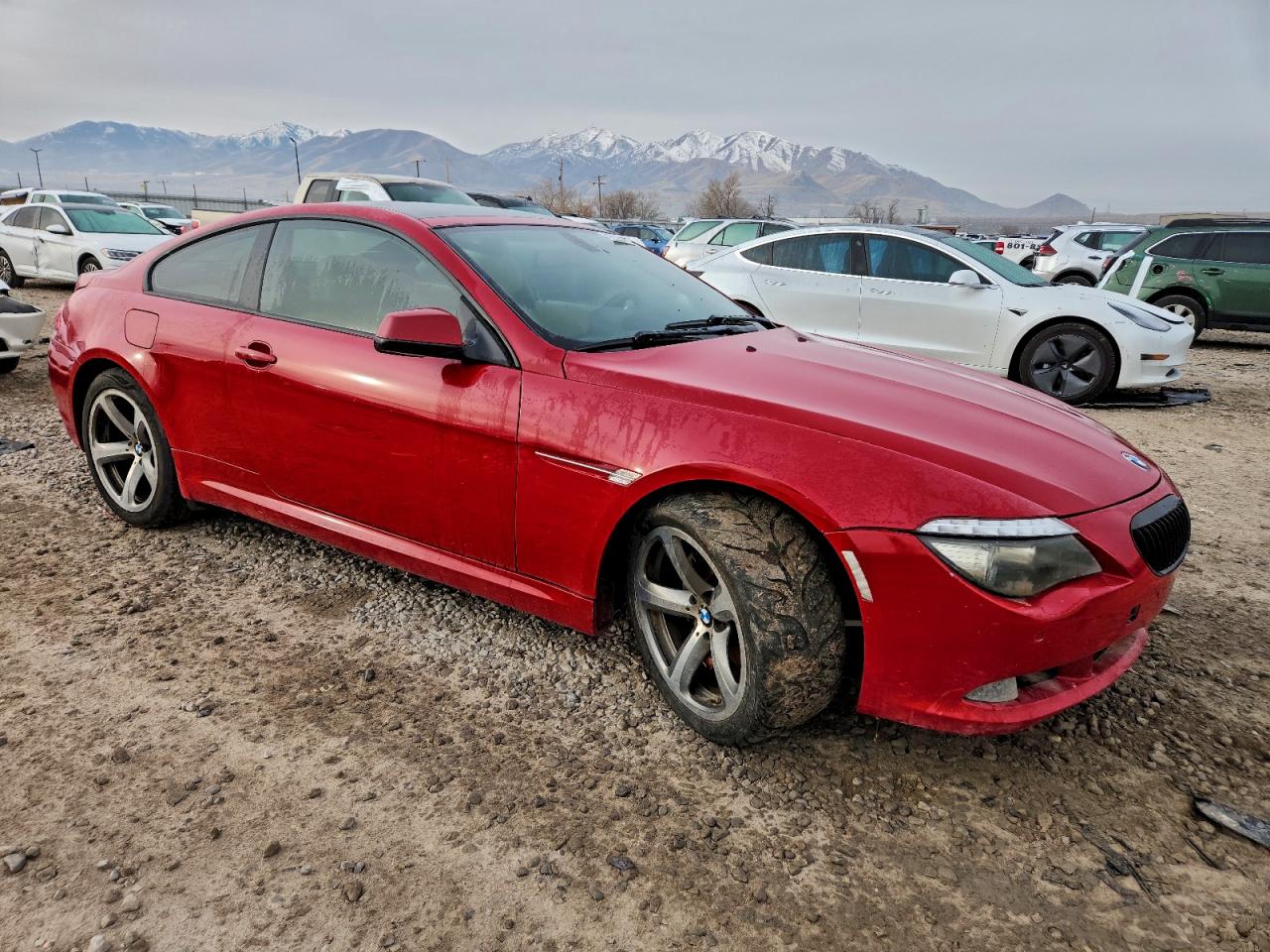 2010 Bmw 650 I Red vin: WBAEA5C50ACV93752