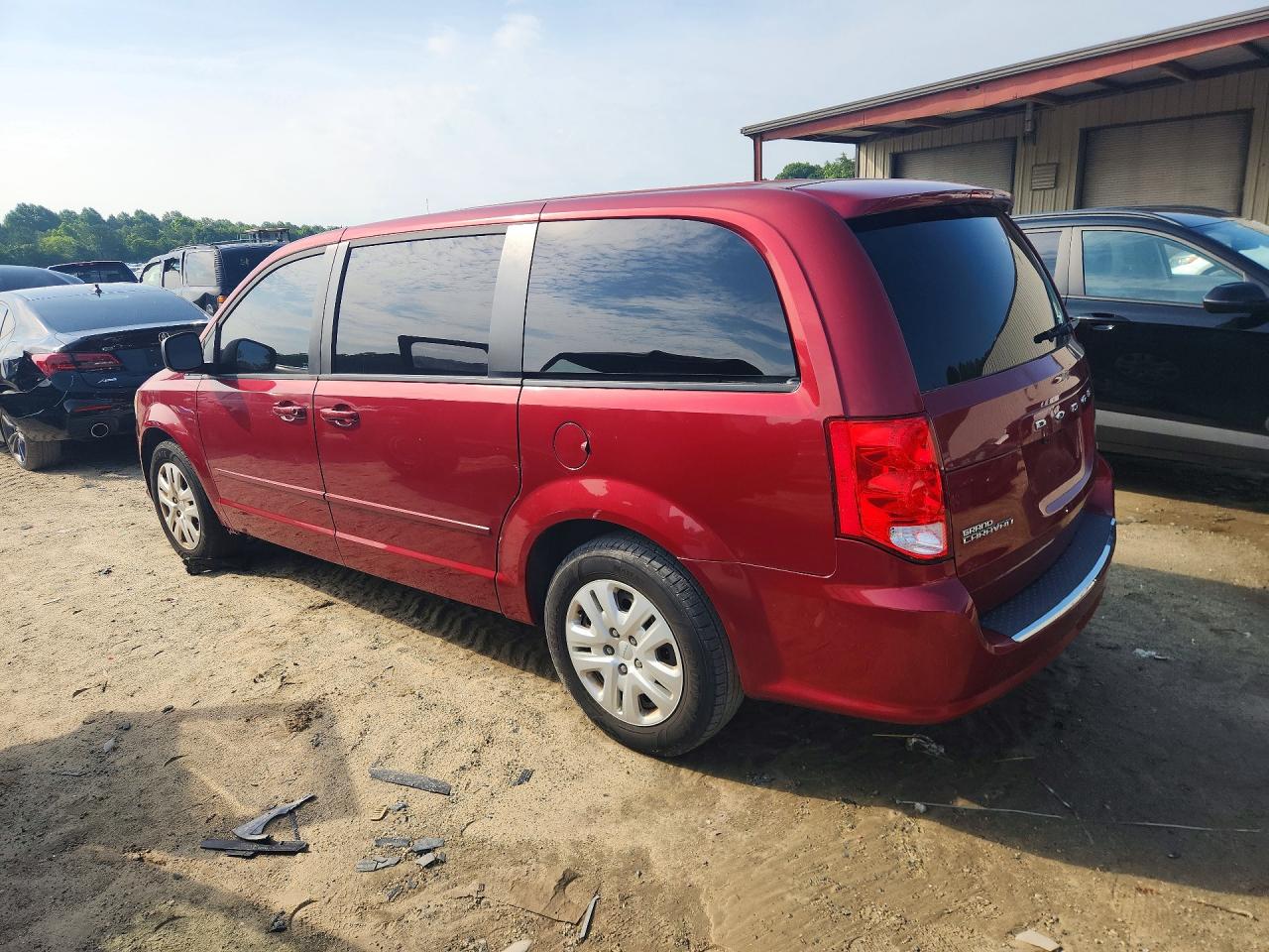 2015 Dodge Grand Caravan Se Красный vin: 2C4RDGBG1FR605903