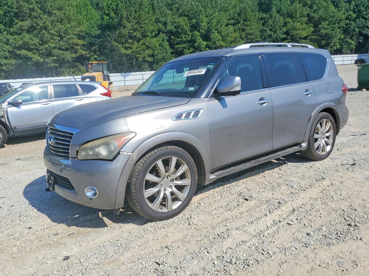 2013 Infiniti Qx56 Base Silver vin: JN8AZ2NE7D9060941