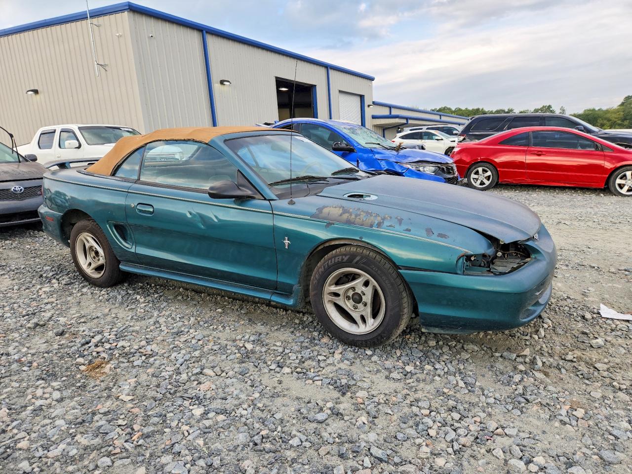 1996 Ford Mustang Green vin: 1FALP4447TF163409