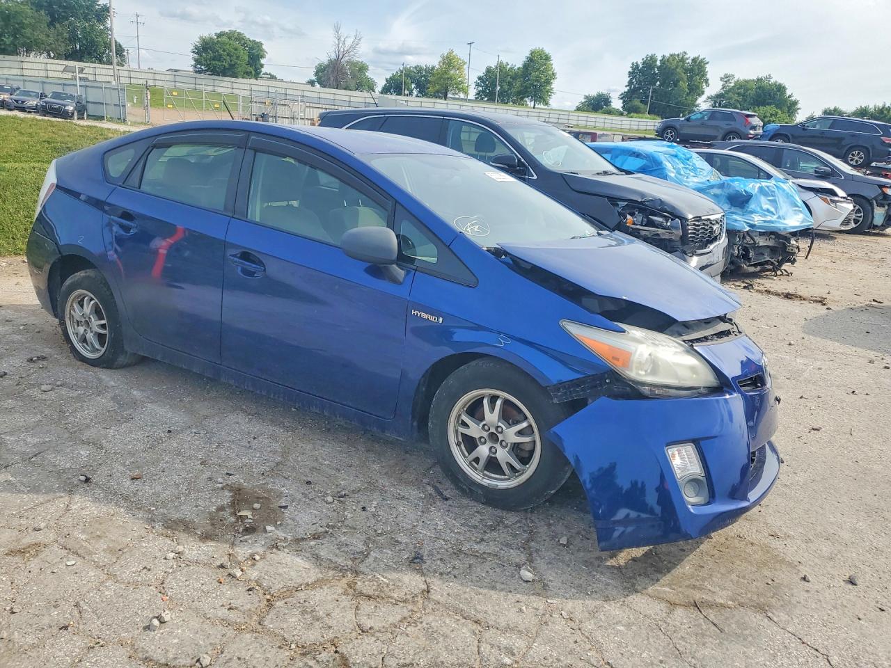 2010 Toyota Prius Iii Blue vin: JTDKN3DU9A0055119