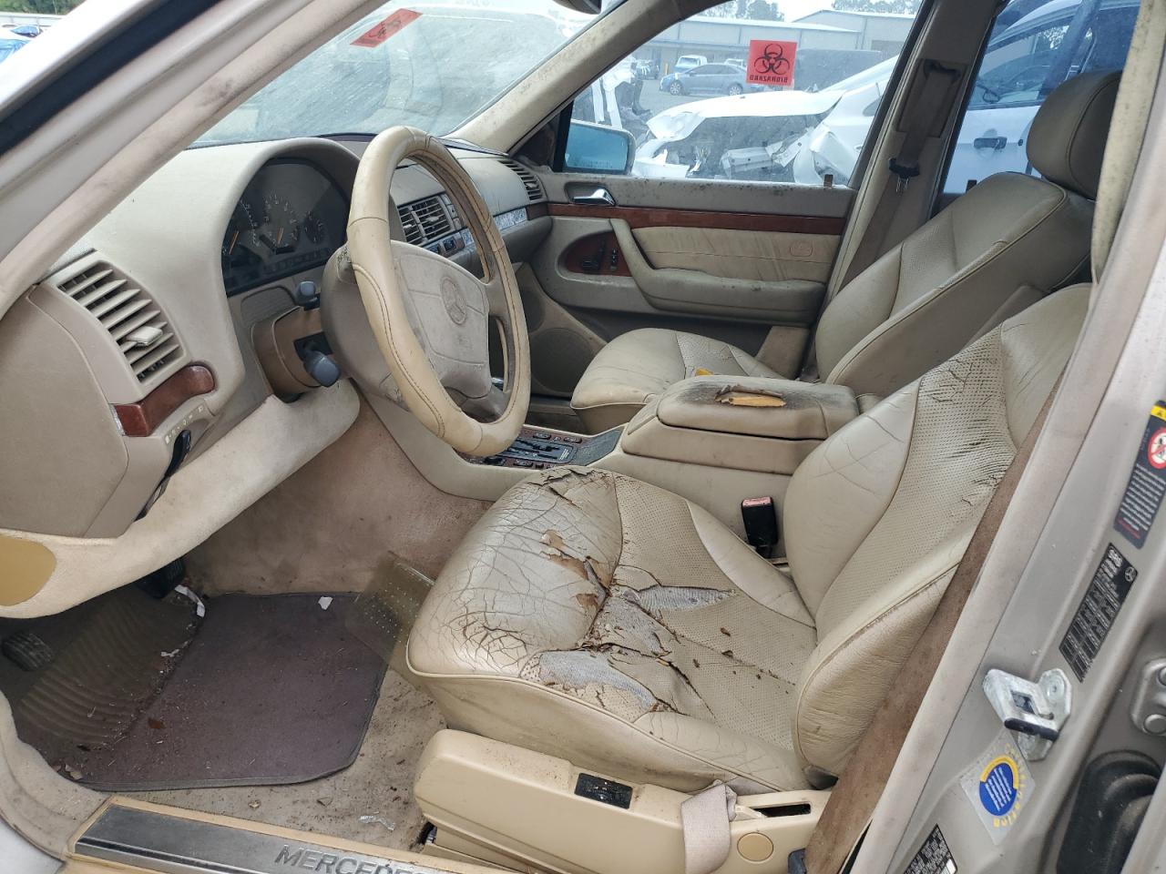 1999 Mercedes-benz S 320w Cream vin: WDBGA32G2XA414682