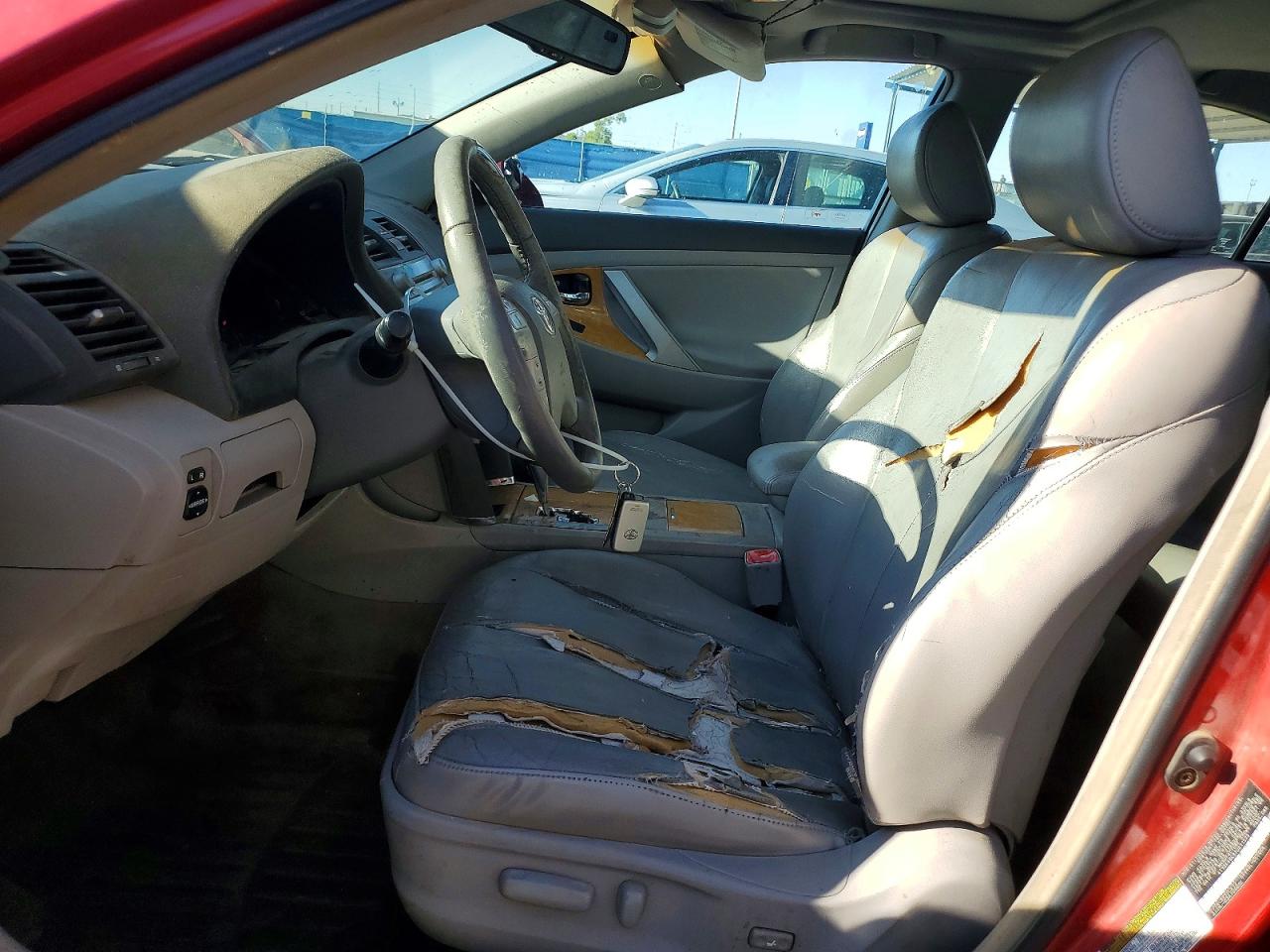 2007 Toyota Camry Xle V6 Red vin: 4T1BK46K87U011572
