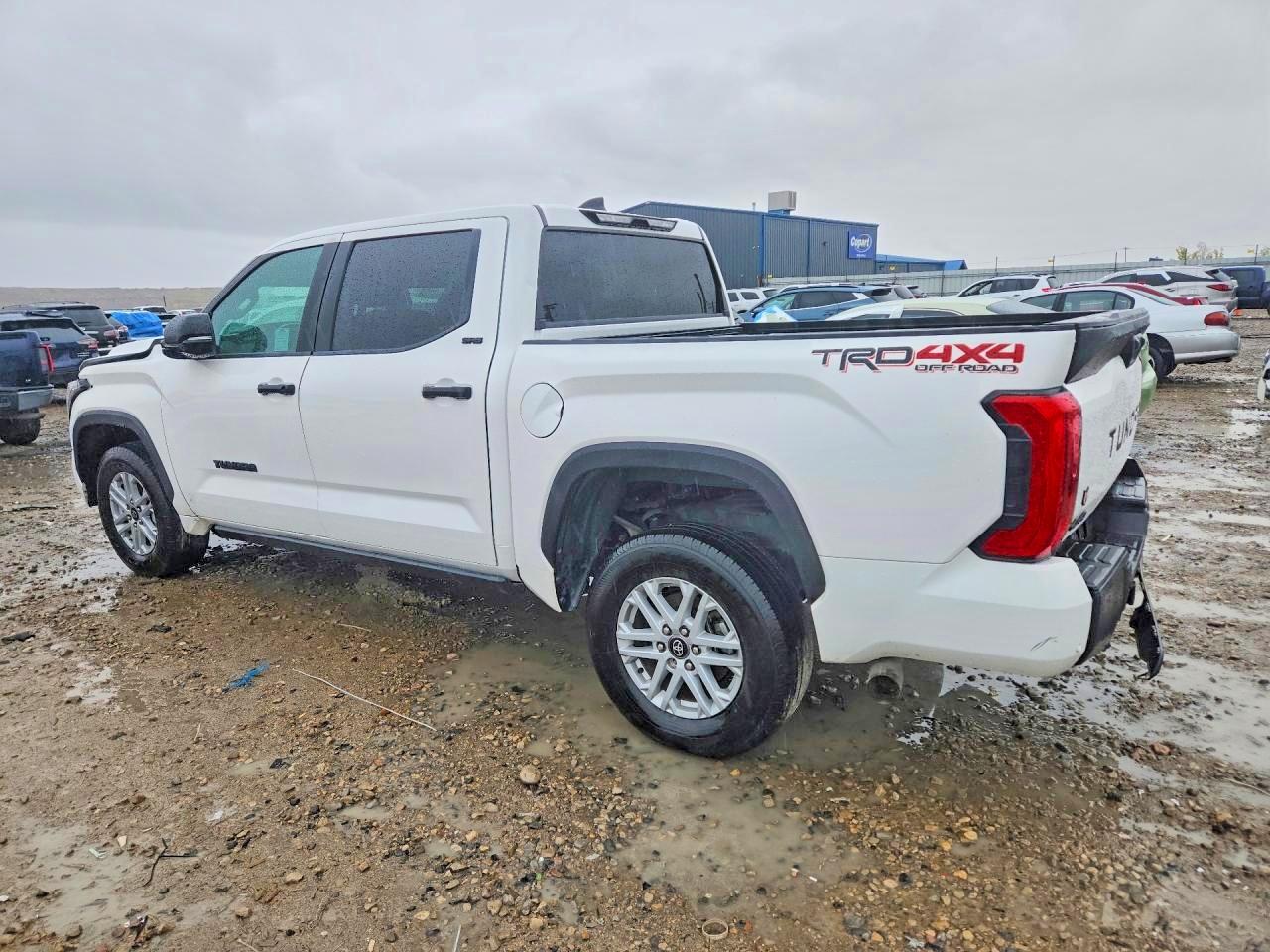 2025 Toyota Tundra Crewmax Sr White vin: 5TFLA5DB3SX266531