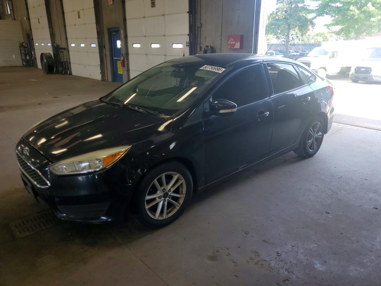 2015 Ford Focus Se Black vin: 1FADP3F29FL209550