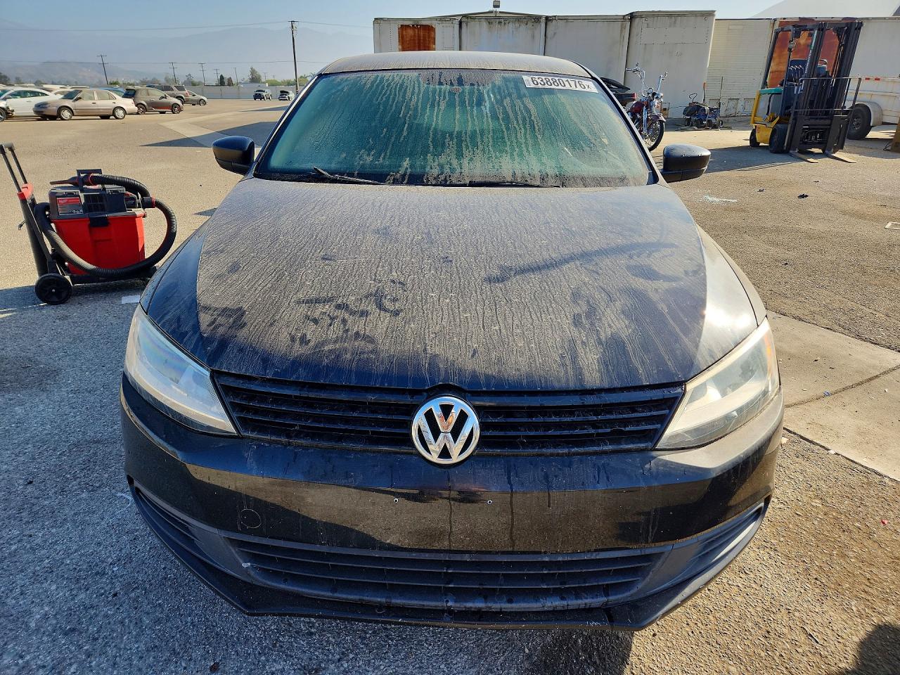2013 Volkswagen Jetta Base Black vin: 3VW1K7AJ4DM412209