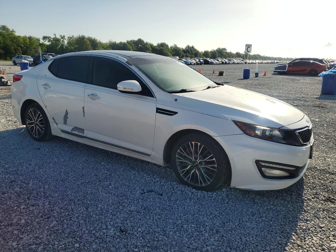 2013 Kia Optima Sx White vin: 5XXGR4A65DG093357