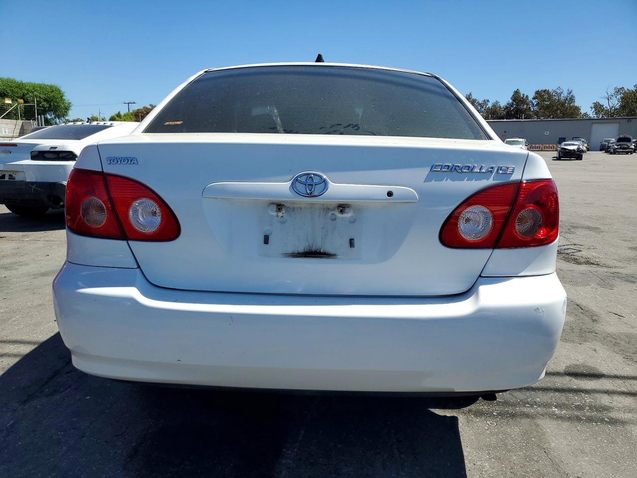 2006 Toyota Corolla Ce White vin: 1NXBR32E86Z734956