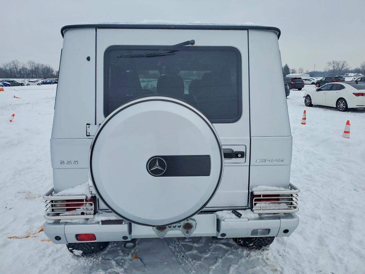 2005 Mercedes-benz G 55 Amg Silver vin: WDCYR71E55X163201