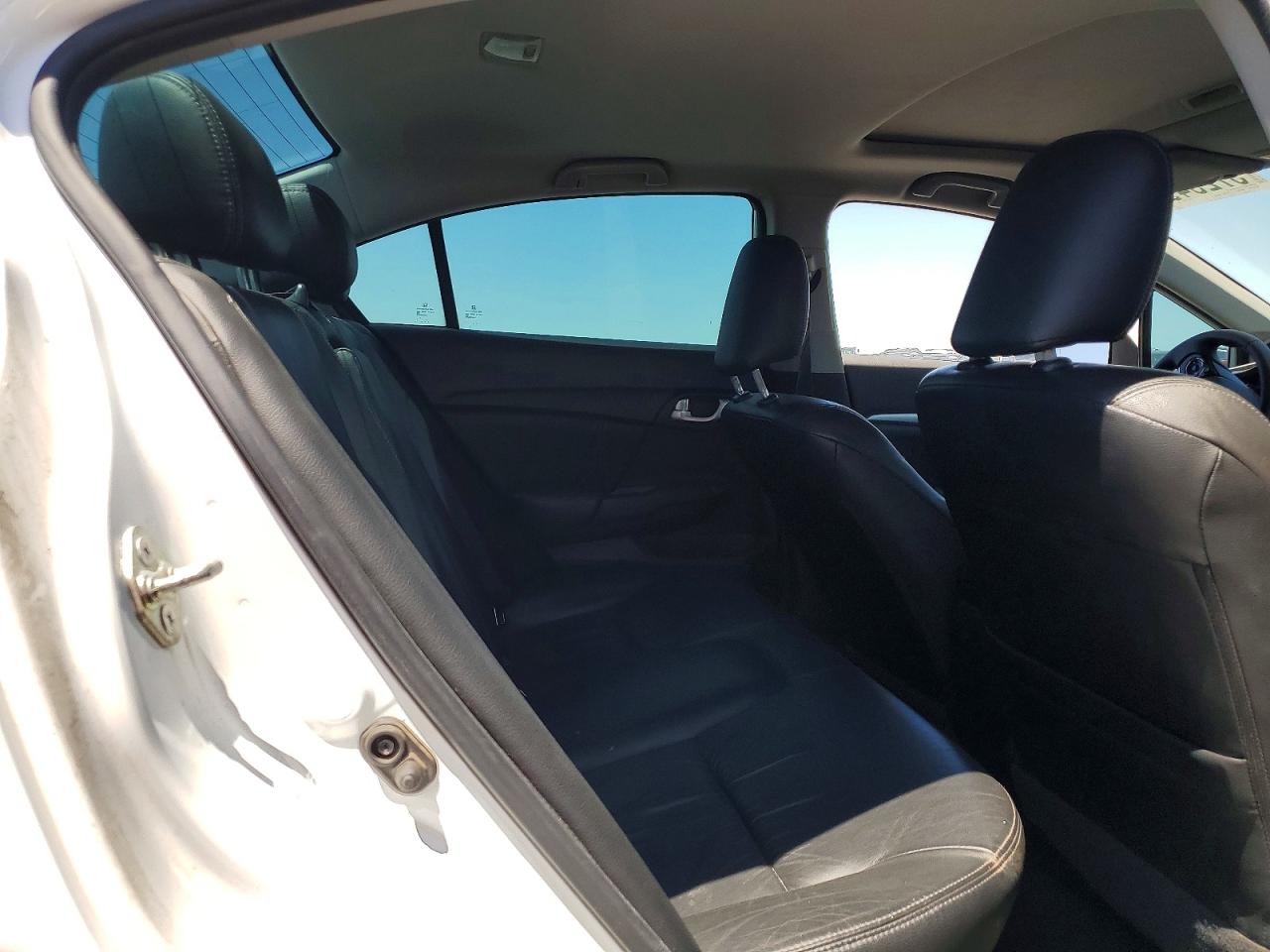 2015 Honda Civic Exl White vin: 19XFB2F96FE206252