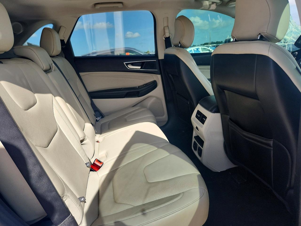 2015 Ford Edge Titanium White vin: 2FMPK3K85FBB25222