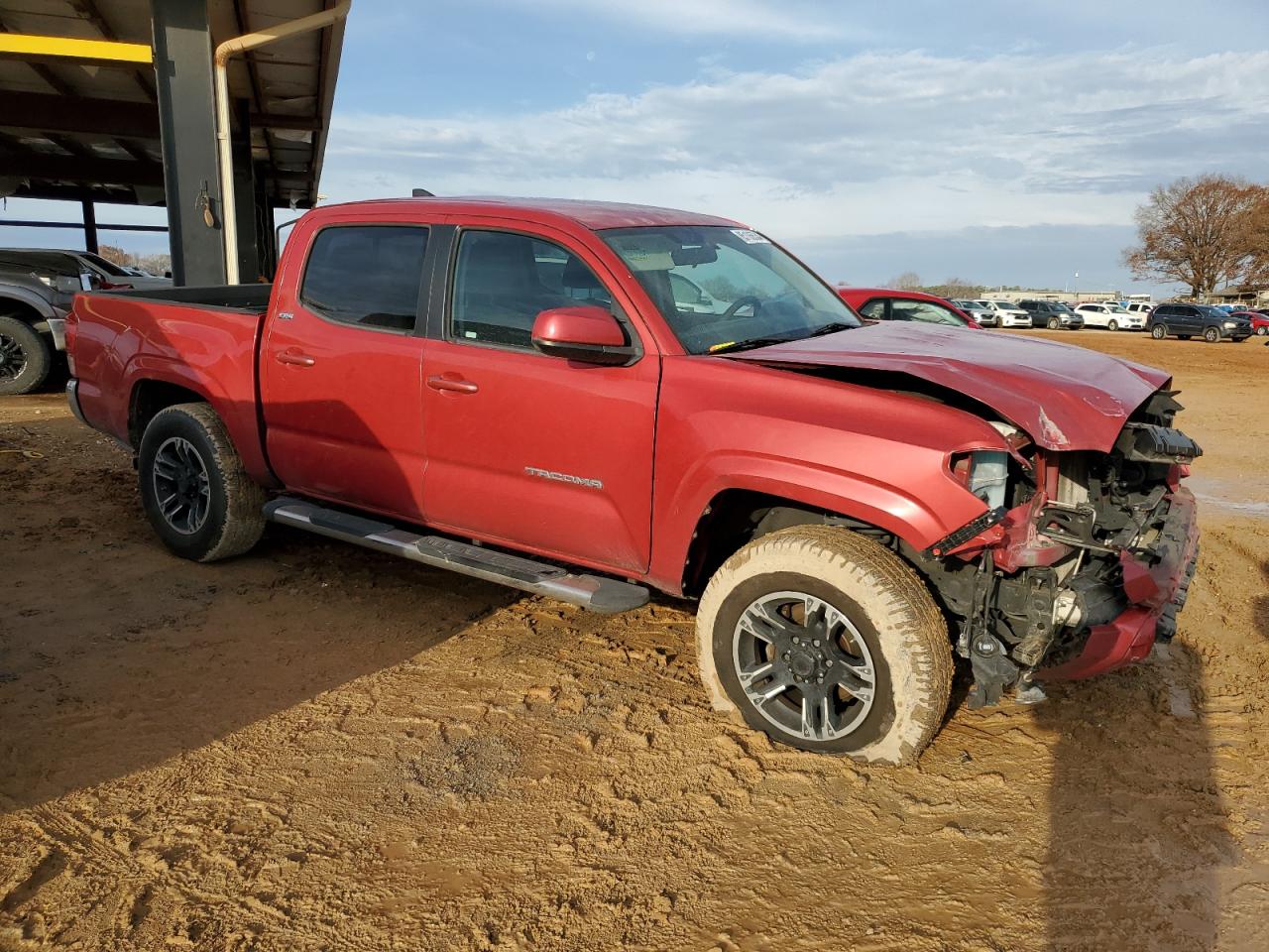 2016 Toyota Tacoma Double Cab Красный vin: 3TMAZ5CN3GM002153