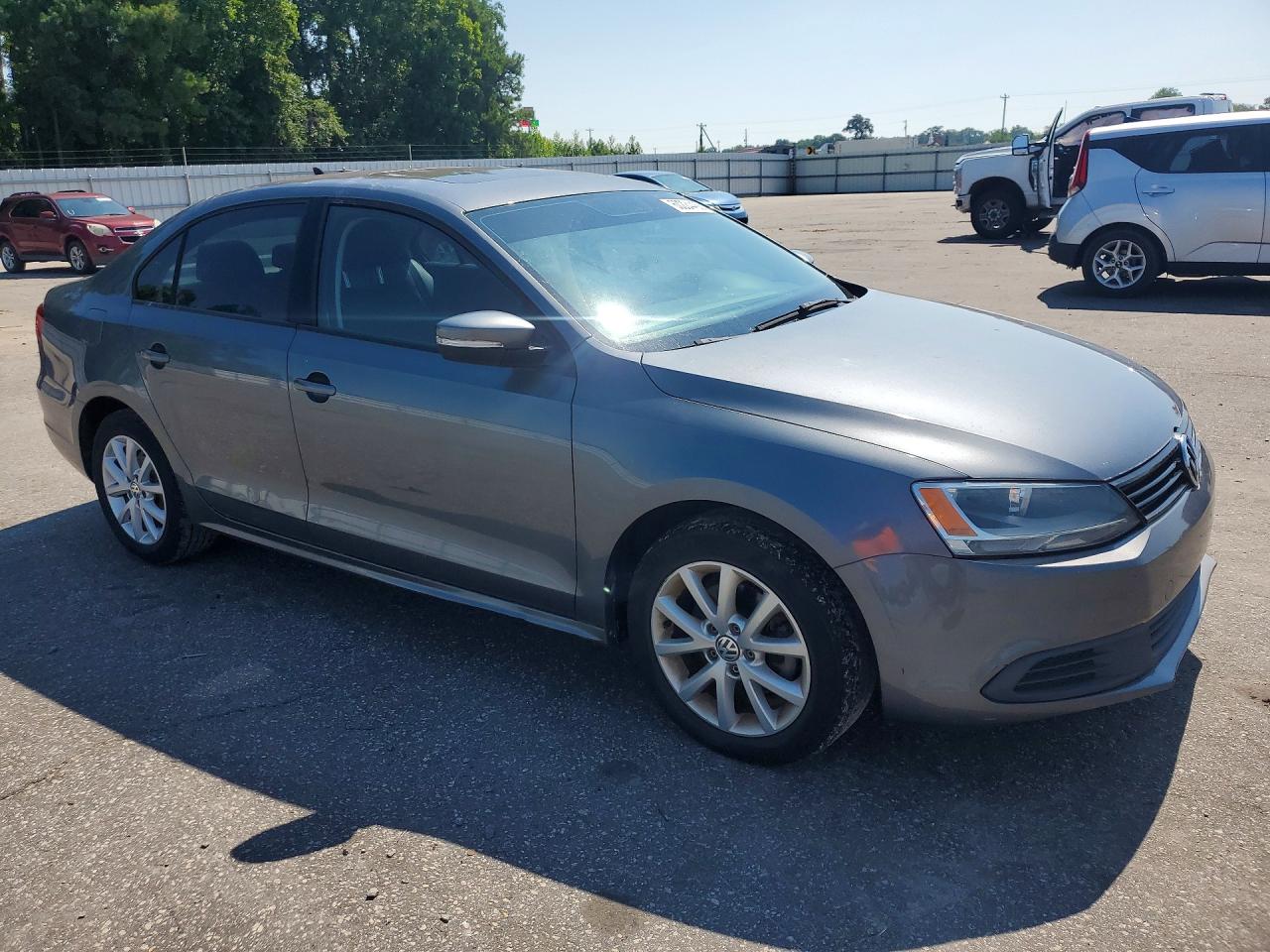 2012 Volkswagen Jetta Se Gray vin: 3VWDP7AJ4CM007738
