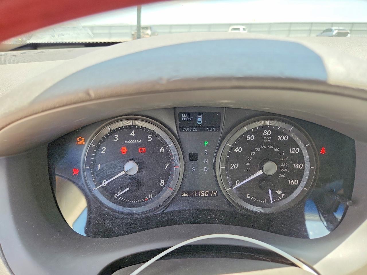 2007 Lexus Es 350 Red vin: JTHBJ46G872144927