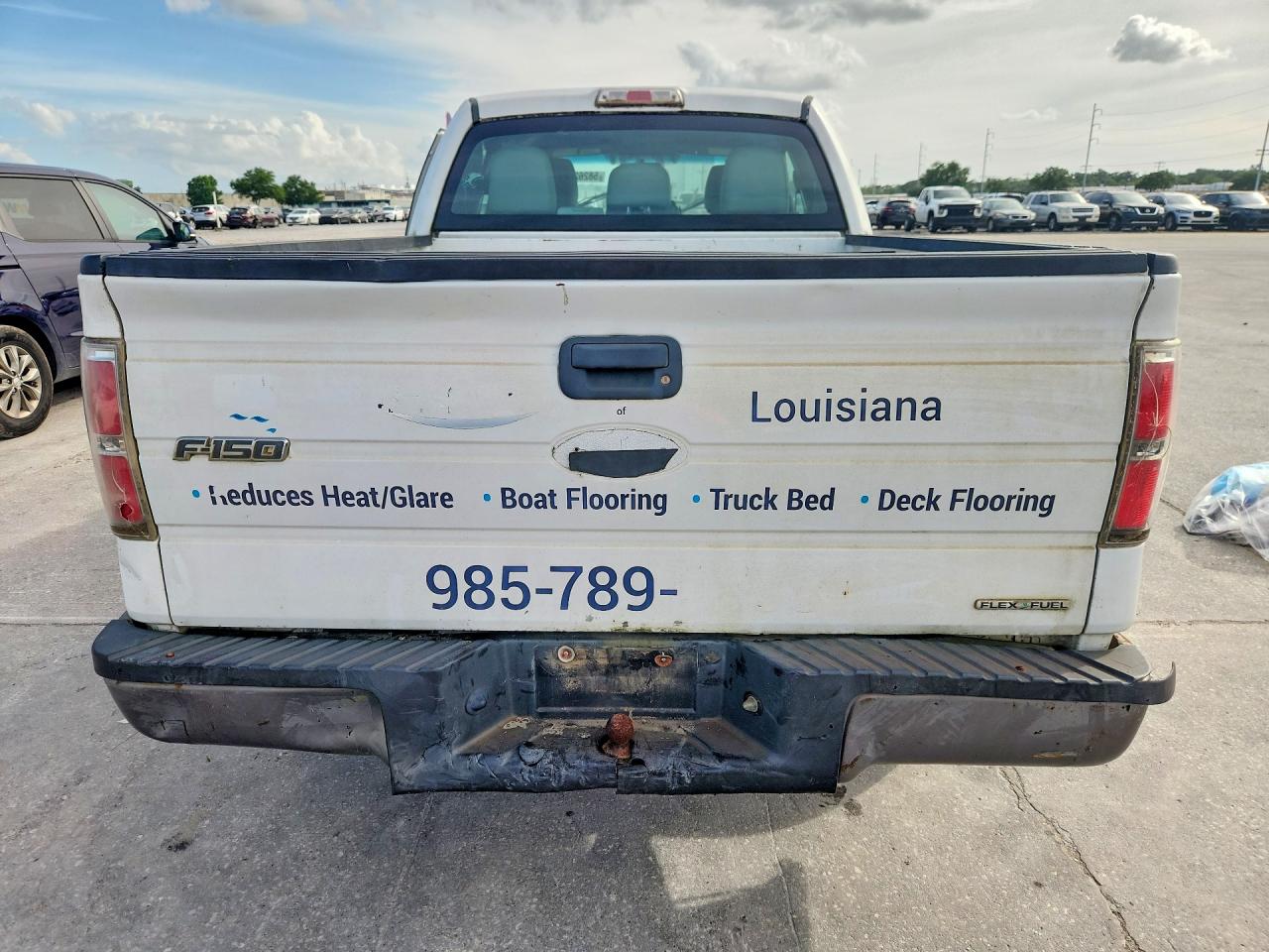 2012 Ford F150 Super Cab White vin: 1FTEX1CMXCKD02491