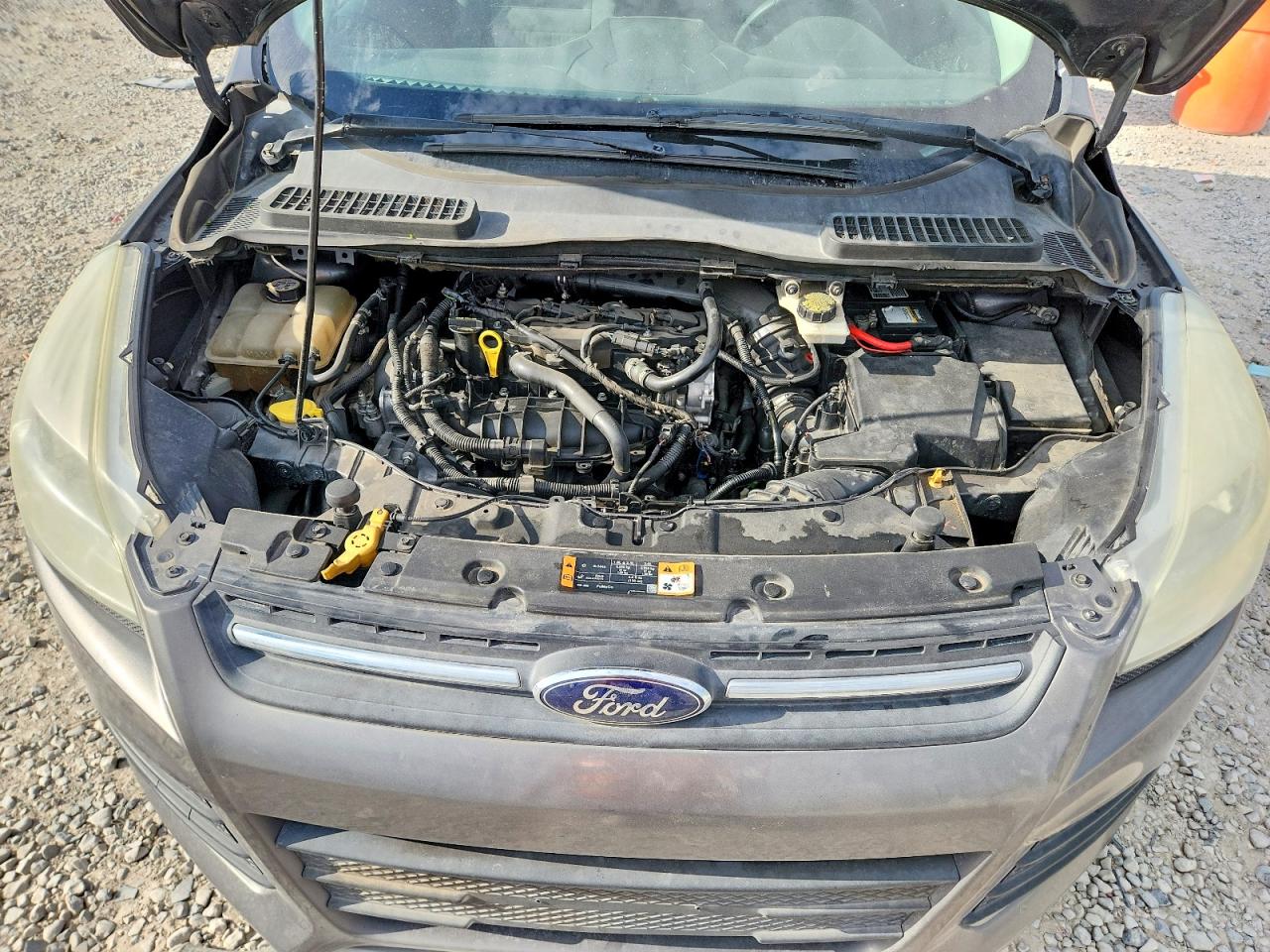 2014 Ford Escape Se Gray vin: 1FMCU0GX6EUB49383