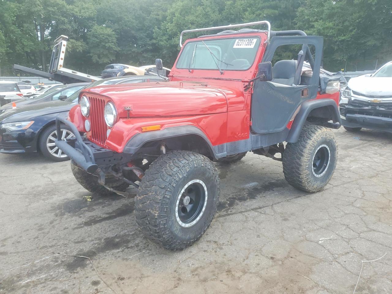 1981 Jeep Jeep Cj5 Red vin: 1JCCM85AXBT069649