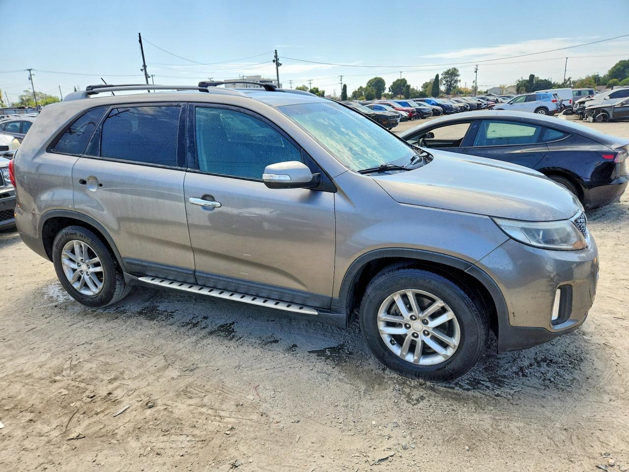 2015 Kia Sorento Lx Gray vin: 5XYKT4A68FG557154