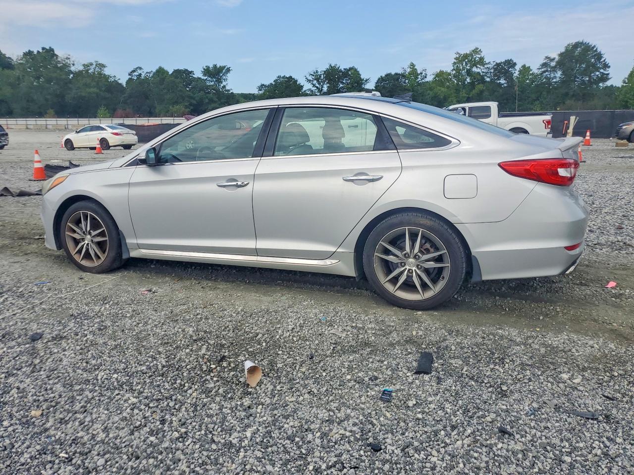 2015 Hyundai Sonata Limited 2.0t Серебряный vin: 5NPE34ABXFH116645